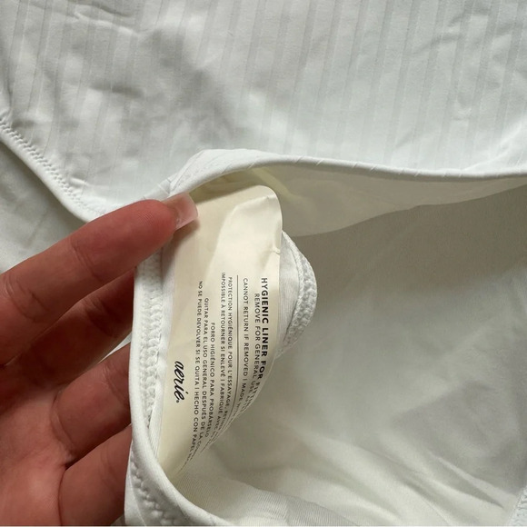 Aerie Wide Rib Cut Out Ring One Piece Swimsuit size L - Picture 10 of 11